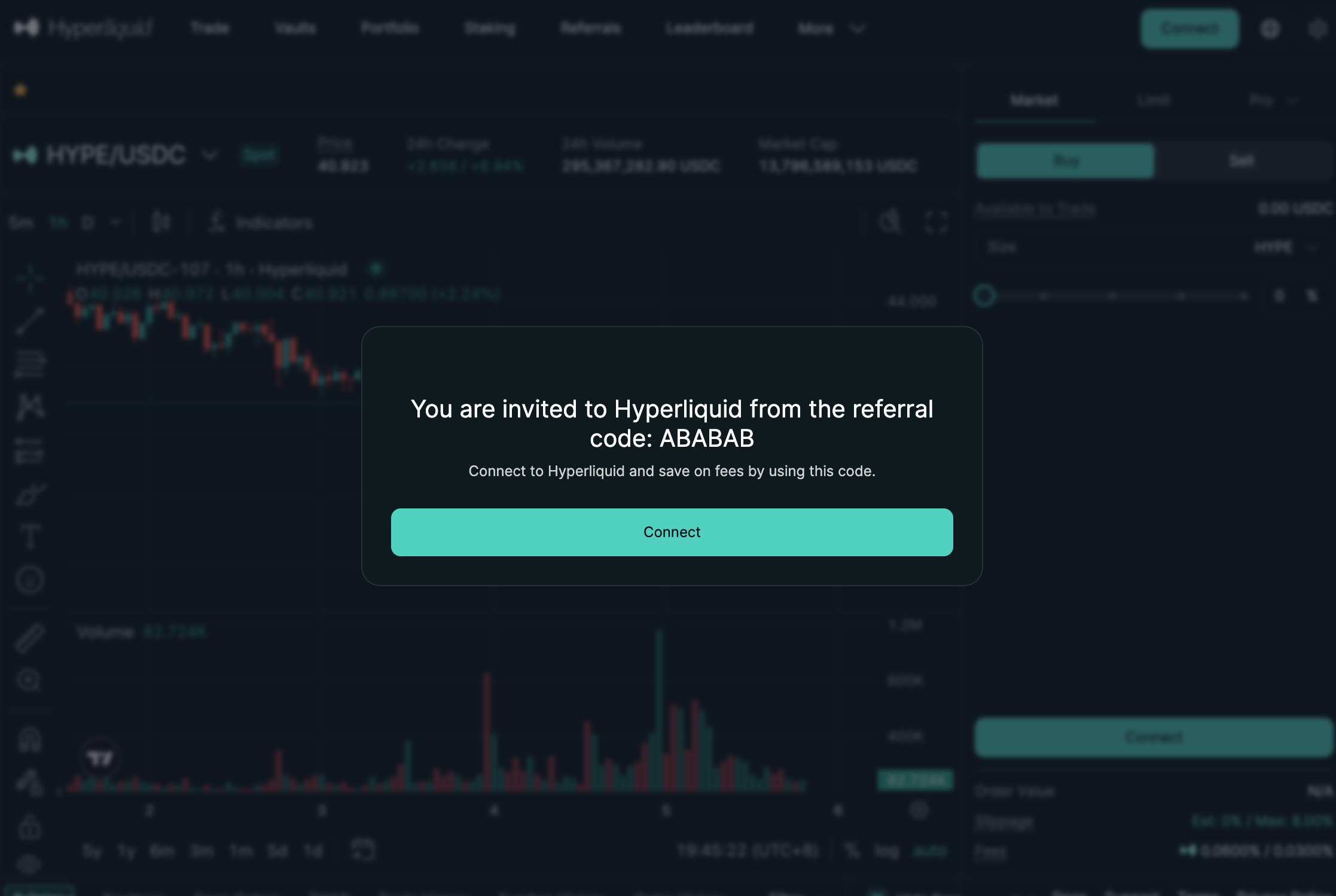 Hyperliquid Referral Code Welcome Page